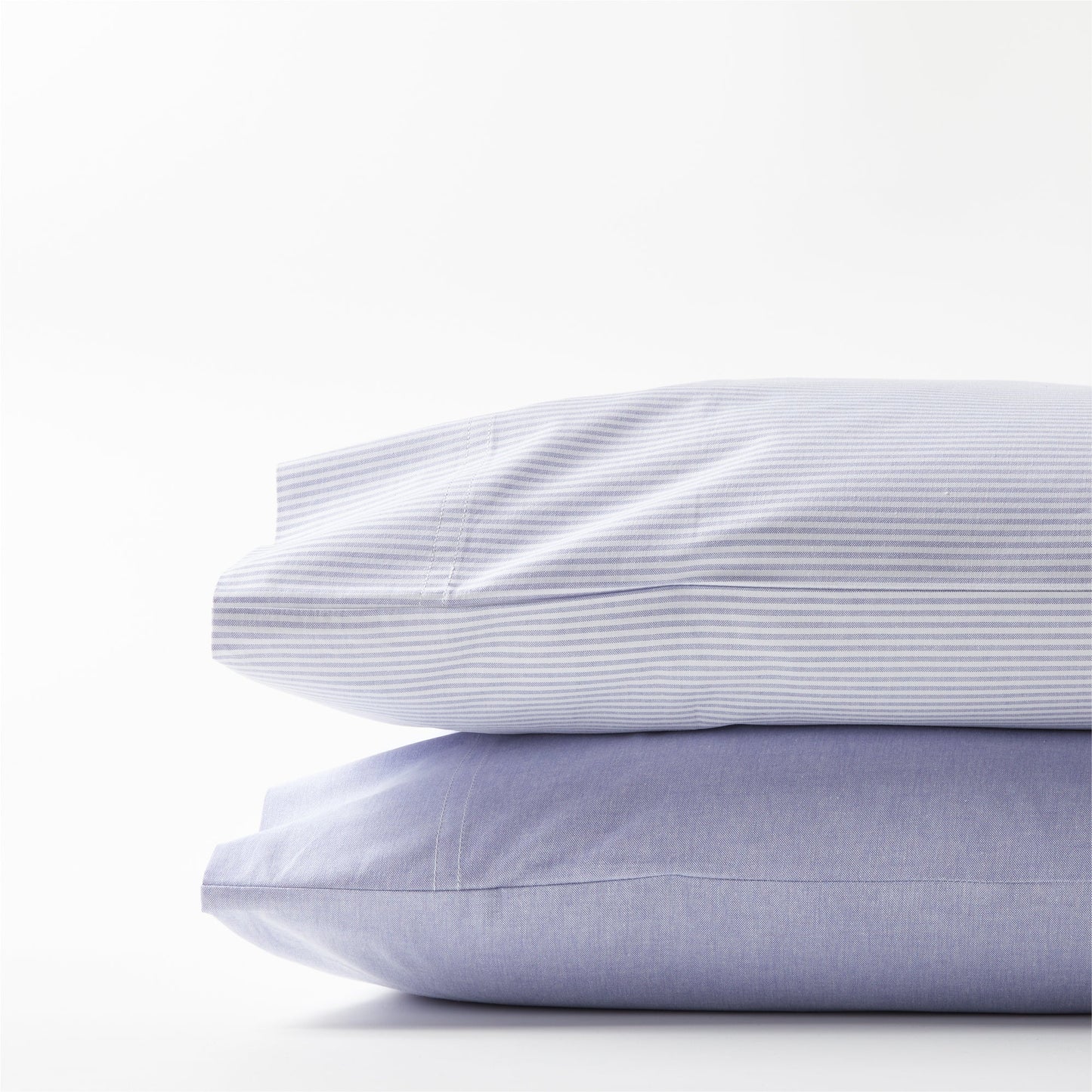 Blue Oxford Cloth Pillowcases, set of 2