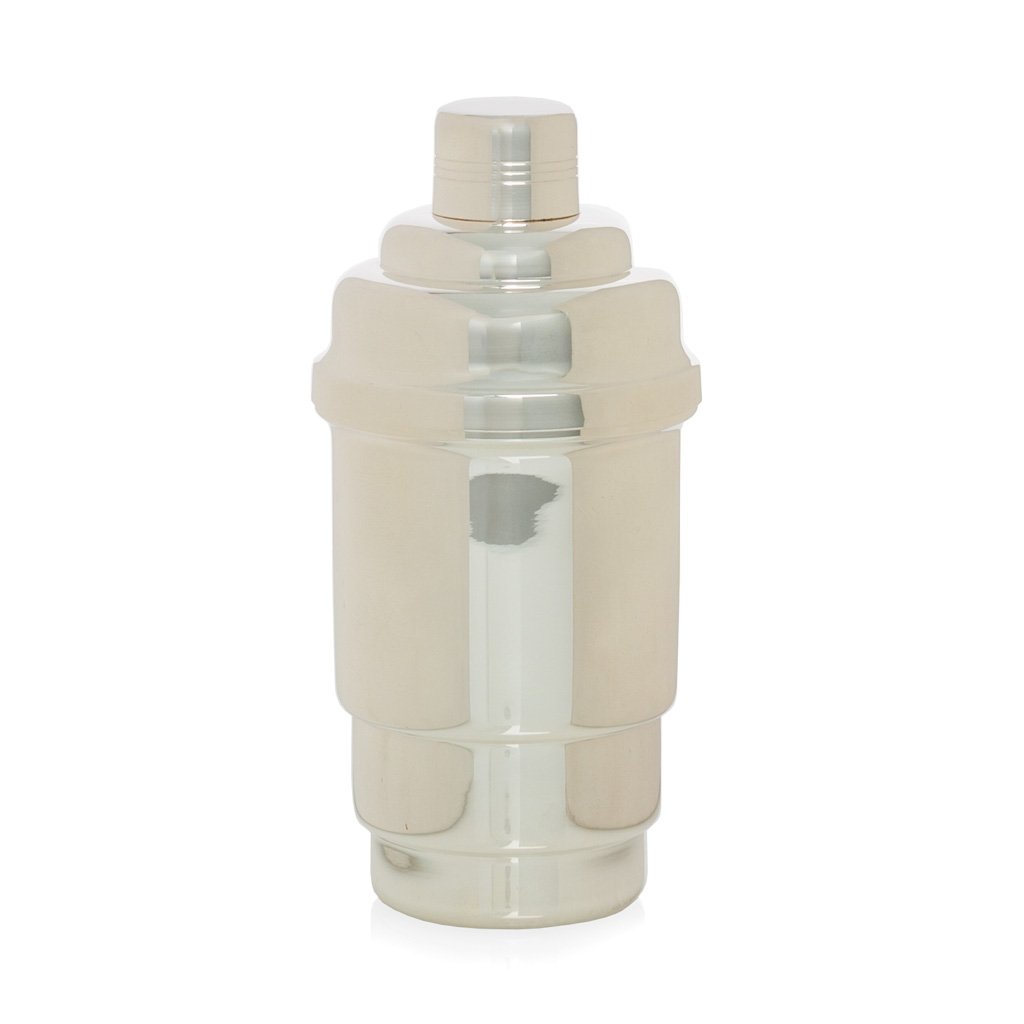 Large vintage silver ice shaker with detailing