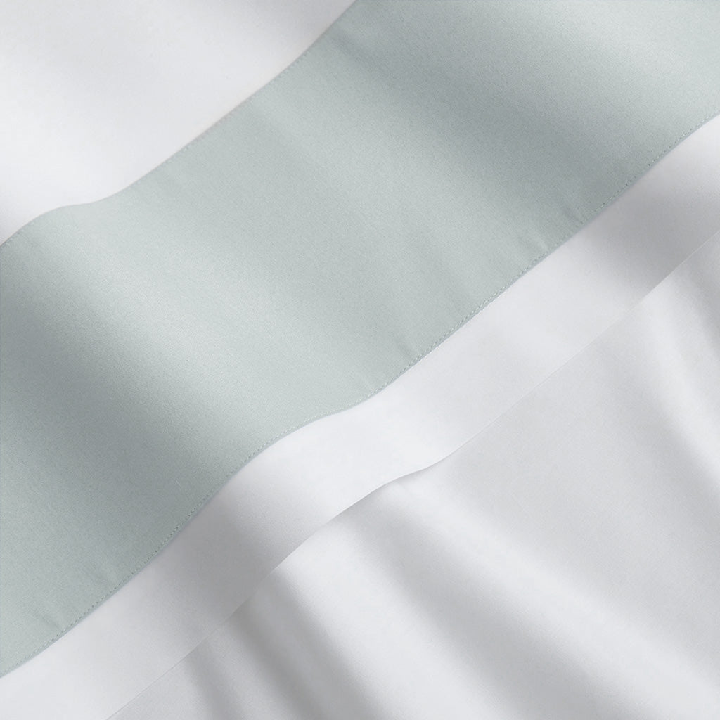 seafoam green percale 4" wide band applique
