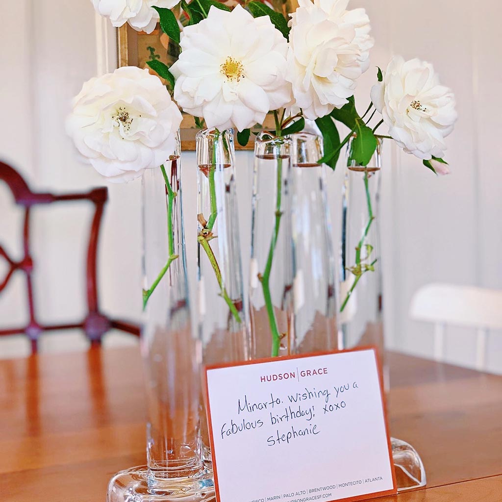 Decorative hand blown glass vase