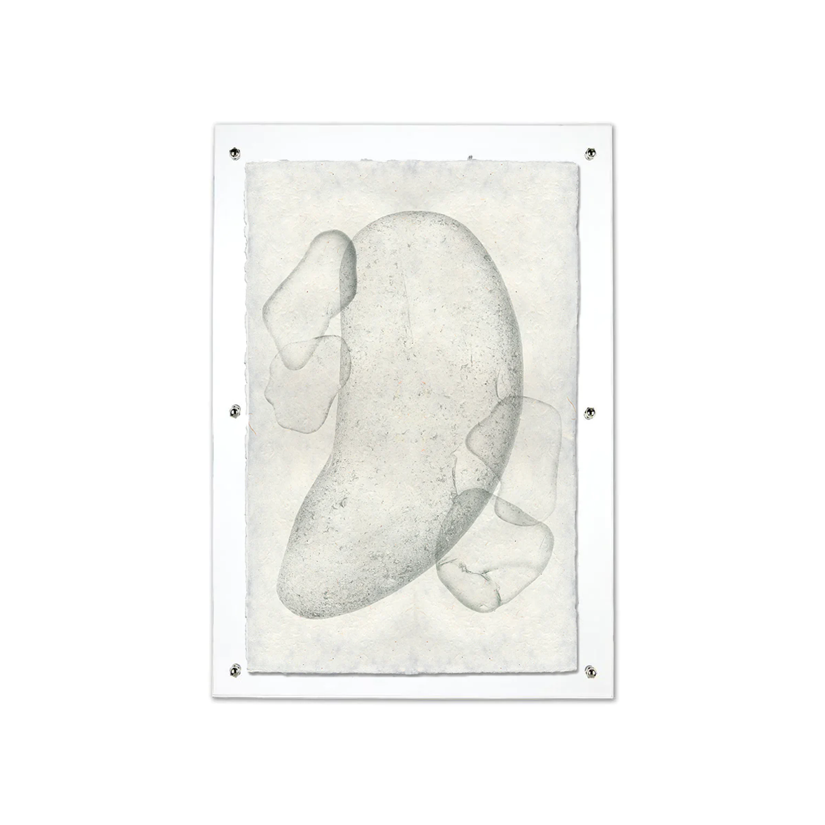 Sea Glass #5 Handmade Paper Wall Art Print