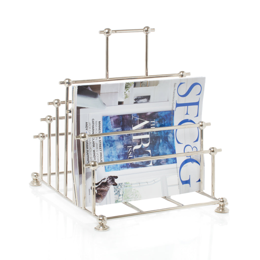 Silverplate Magazine Rack