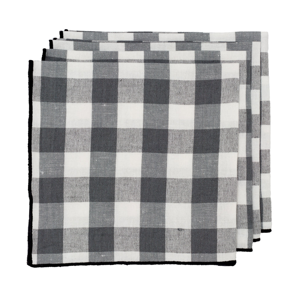 Paris Check Napkin Grey