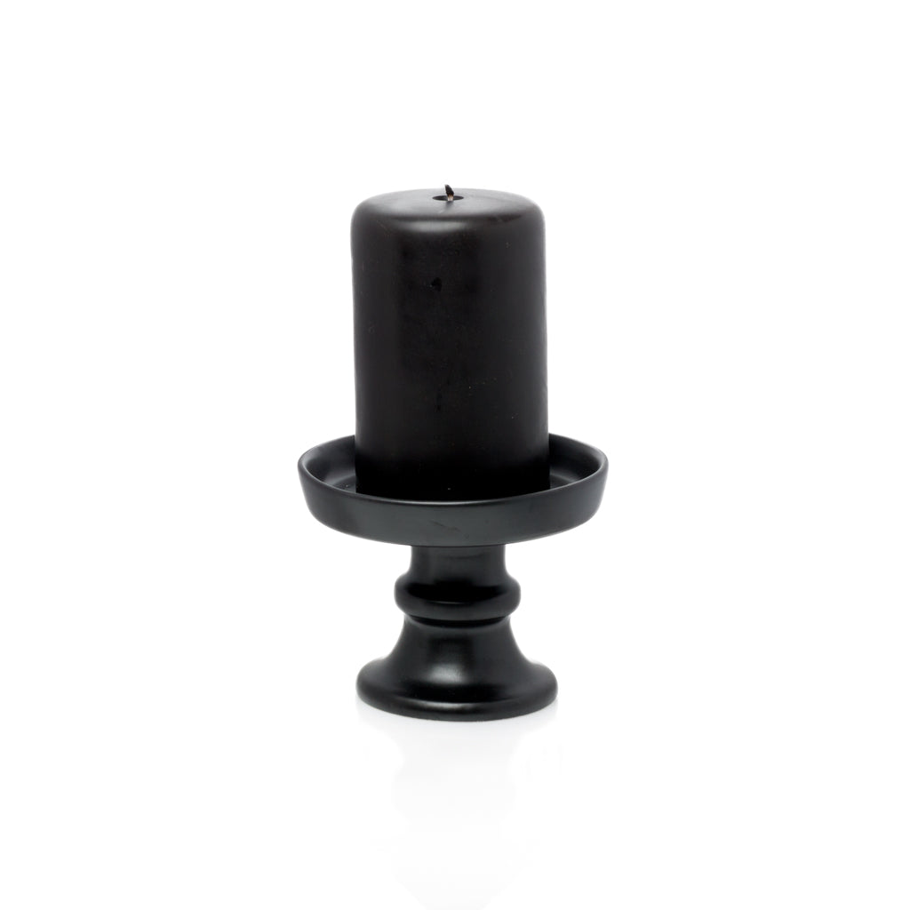 HG Ceramic Candle Stand - Medium Black