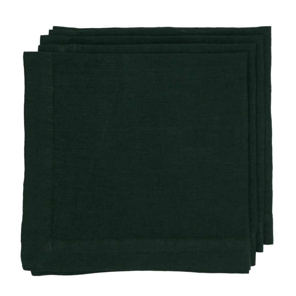 HG Fir Hand-dyed Linen Napkin, 22"