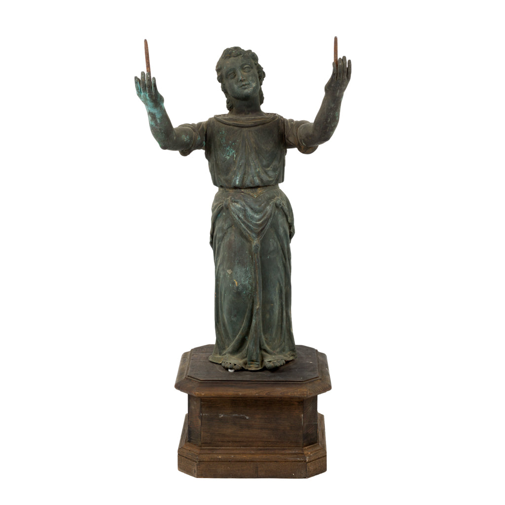Antique French Saint Statue