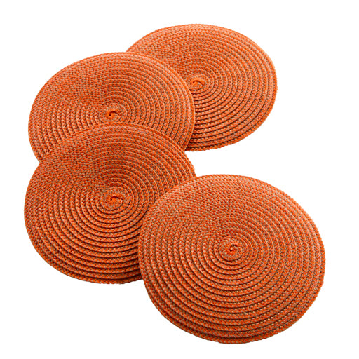 Woven Coasters, Burnt Orange