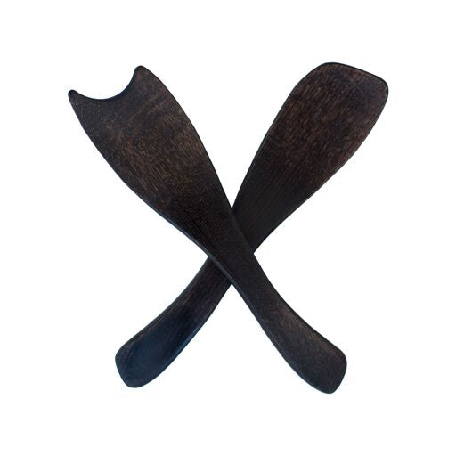 Ebony Rustic Salad Servers
