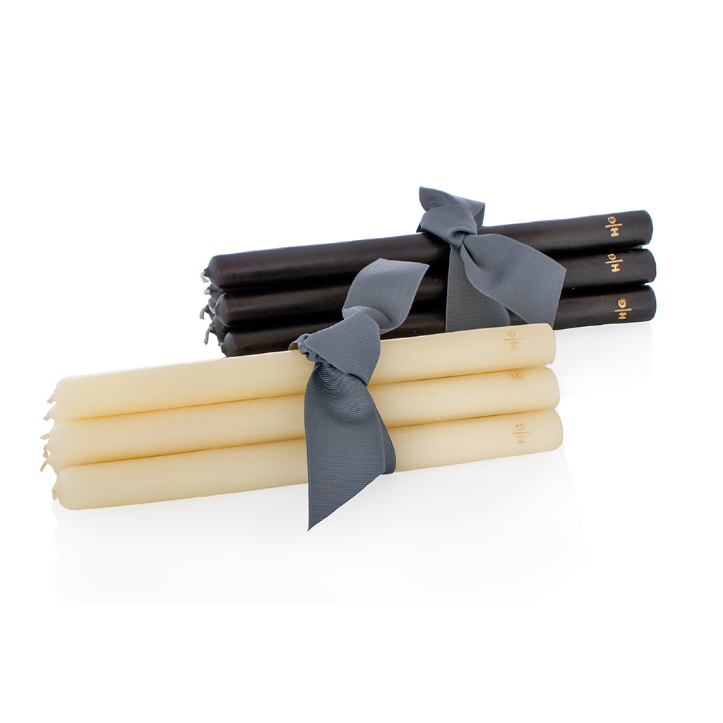 Black Tapers, Set of 6