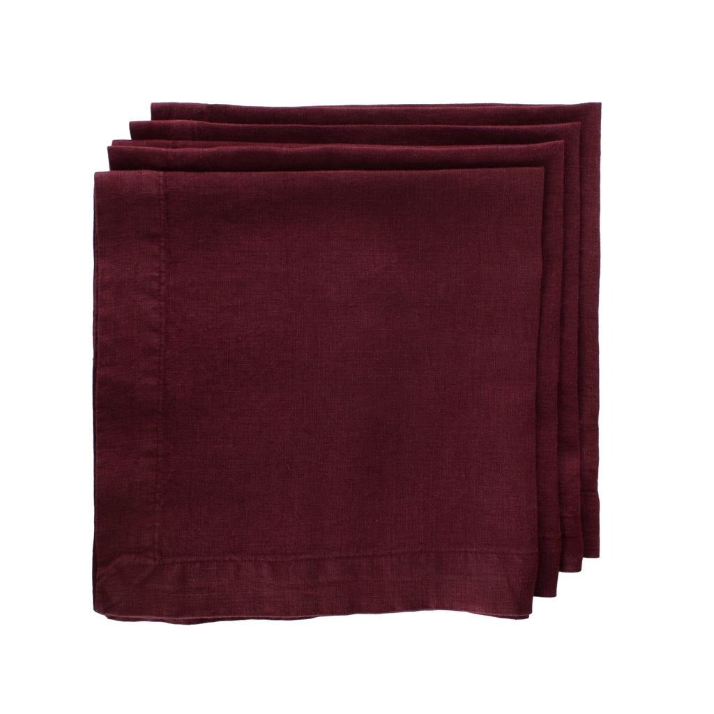 HG Barnwood Red Hand-dyed Linen, 22"