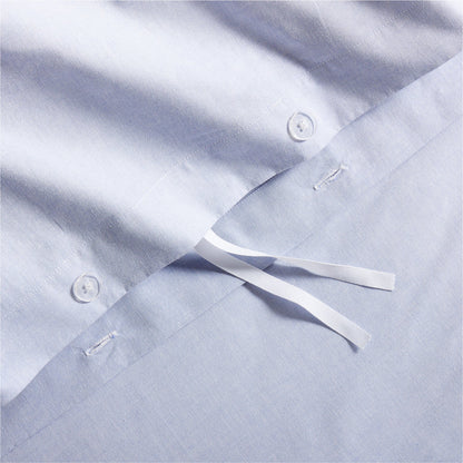 Blue Oxford Cloth Duvet Cover