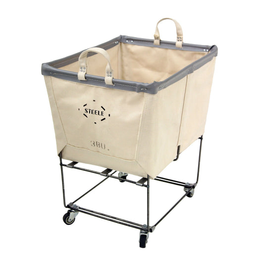 Steele ® 3-Bushel Canvas Elevated Rolling Laundry Hamper