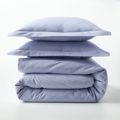 Blue Oxford Cloth Duvet Cover