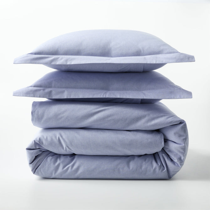 Blue Oxford Cloth Duvet Cover