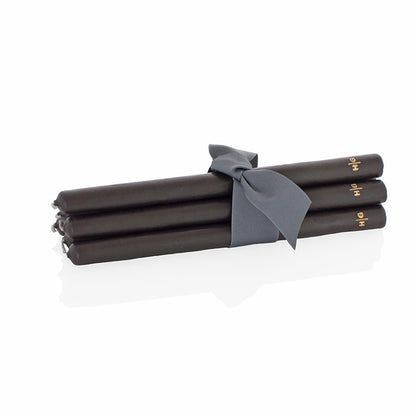 Black 12" Taper Candle Bundle, Set of 5