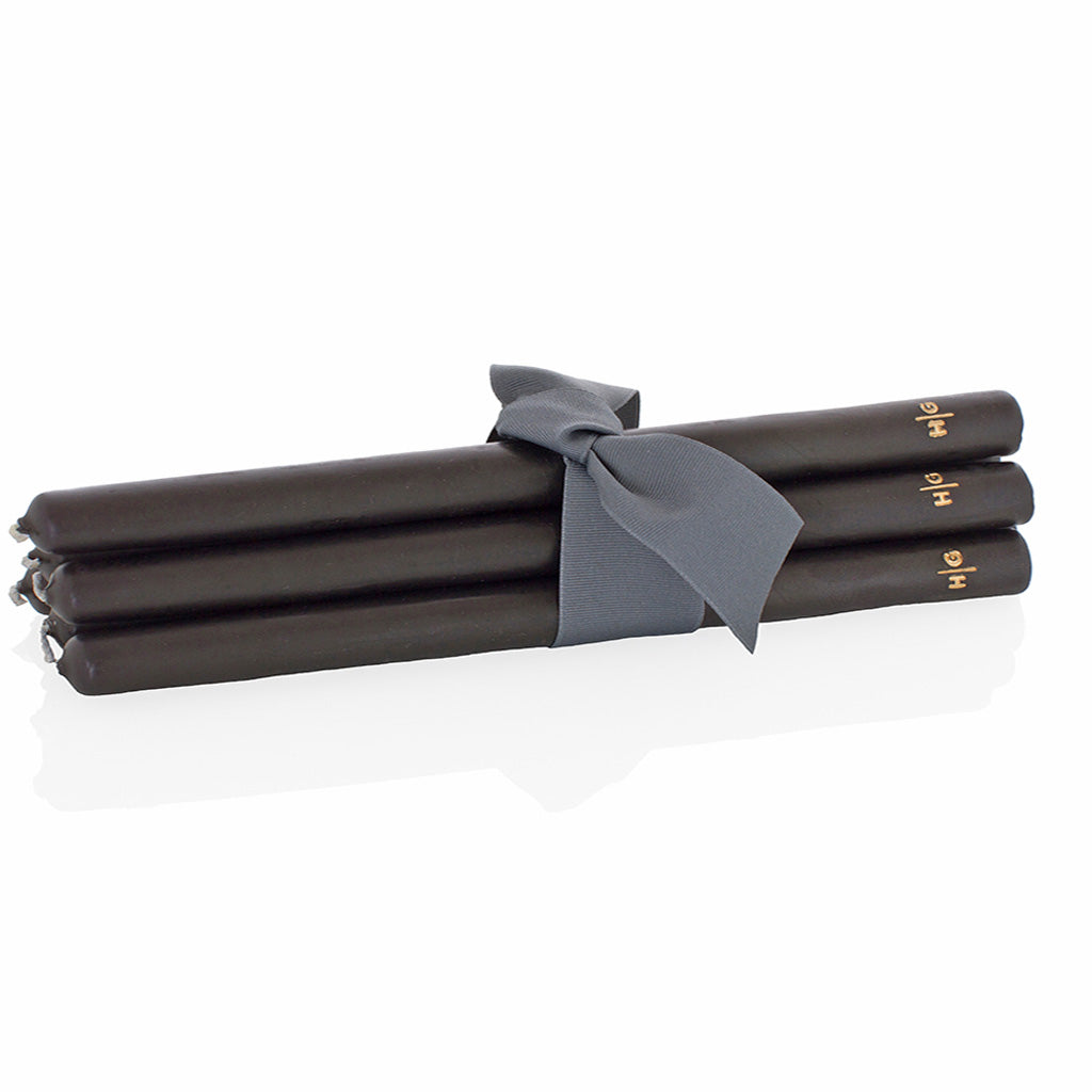 Black Taper Candle Bundle, Set of 5