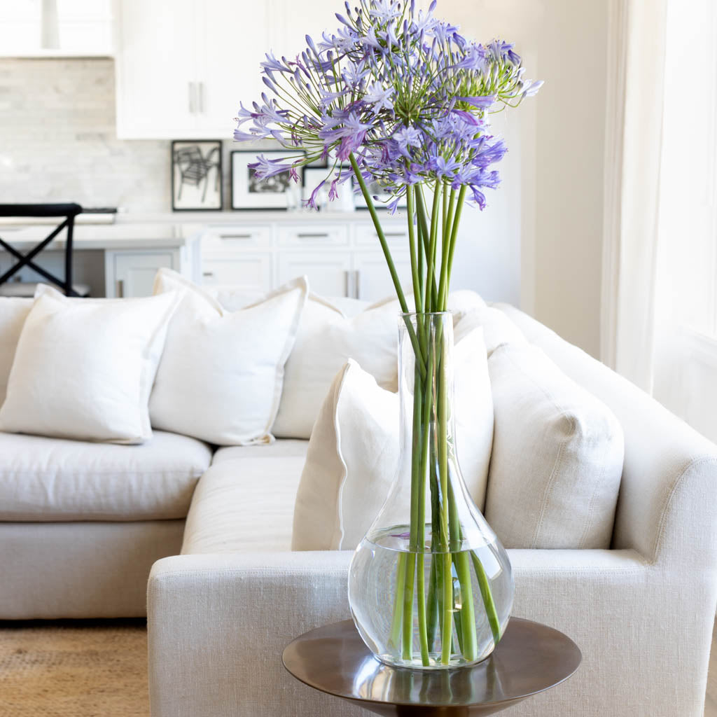 teardrop shaped glass vase