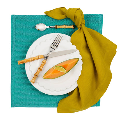 Aqua Indoor/Outdoor Square Placemat