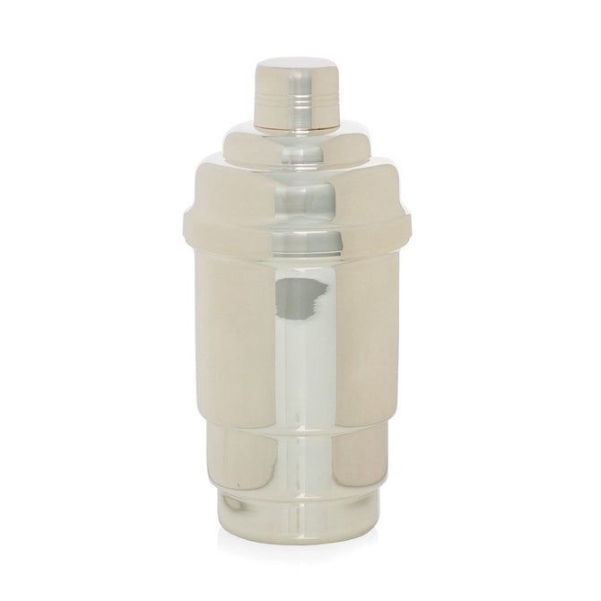 Large vintage silver ice shaker with detailing