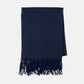 navy blue cashmere throw blanket 