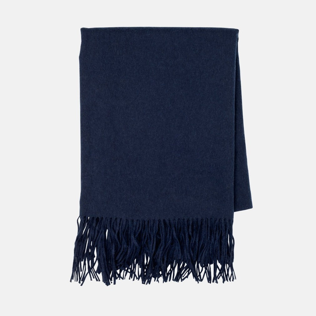 navy blue cashmere throw blanket 