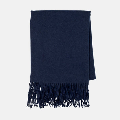 navy blue cashmere throw blanket 