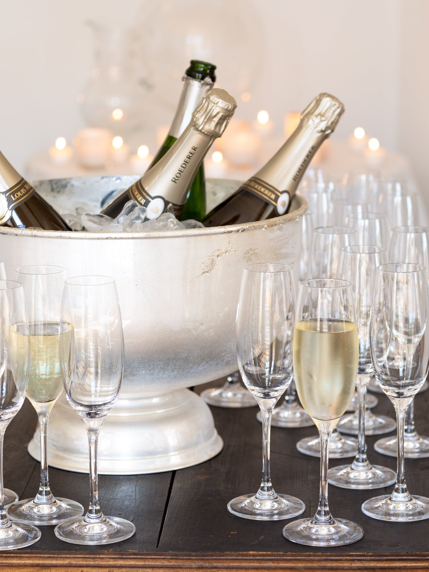 4 bottle vintage silver ice bucket punch bowl 