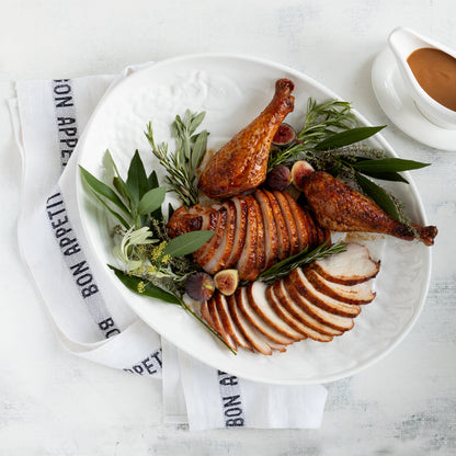 Toscana Ceramic Sauce/Gravy Boat with Plate