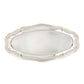 Vintage Silverplate Oval Tray with Ornate Edge