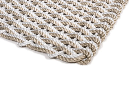 Fog Grey and Sand Rope Doormat
