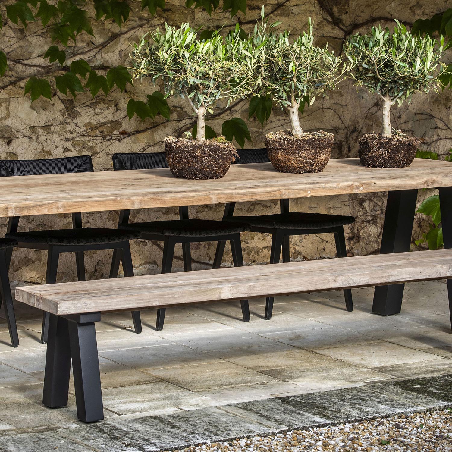 picnic table bench entertaining garden 