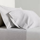 Grey Stripe Cotton-Chambray Sheet Set