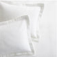 king standard white cotton matelasse 