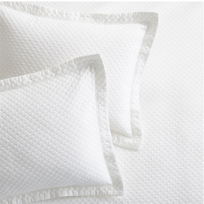 king standard white cotton matelasse 