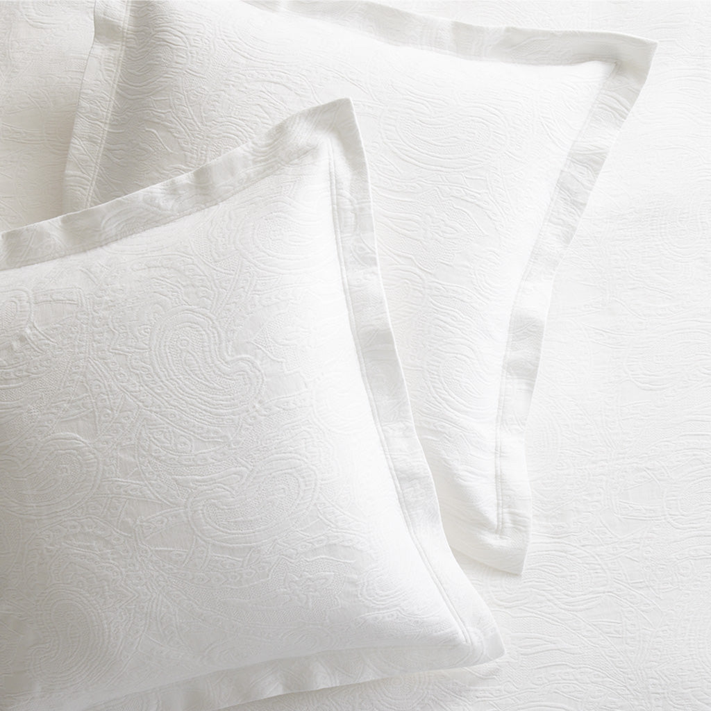 paisley textured decorative euro sham