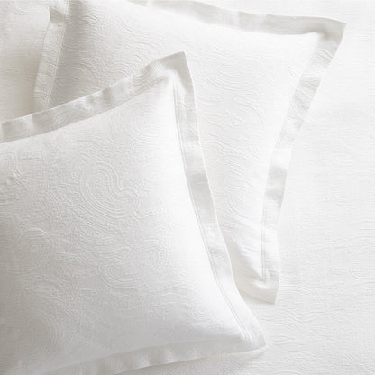 paisley textured decorative euro sham