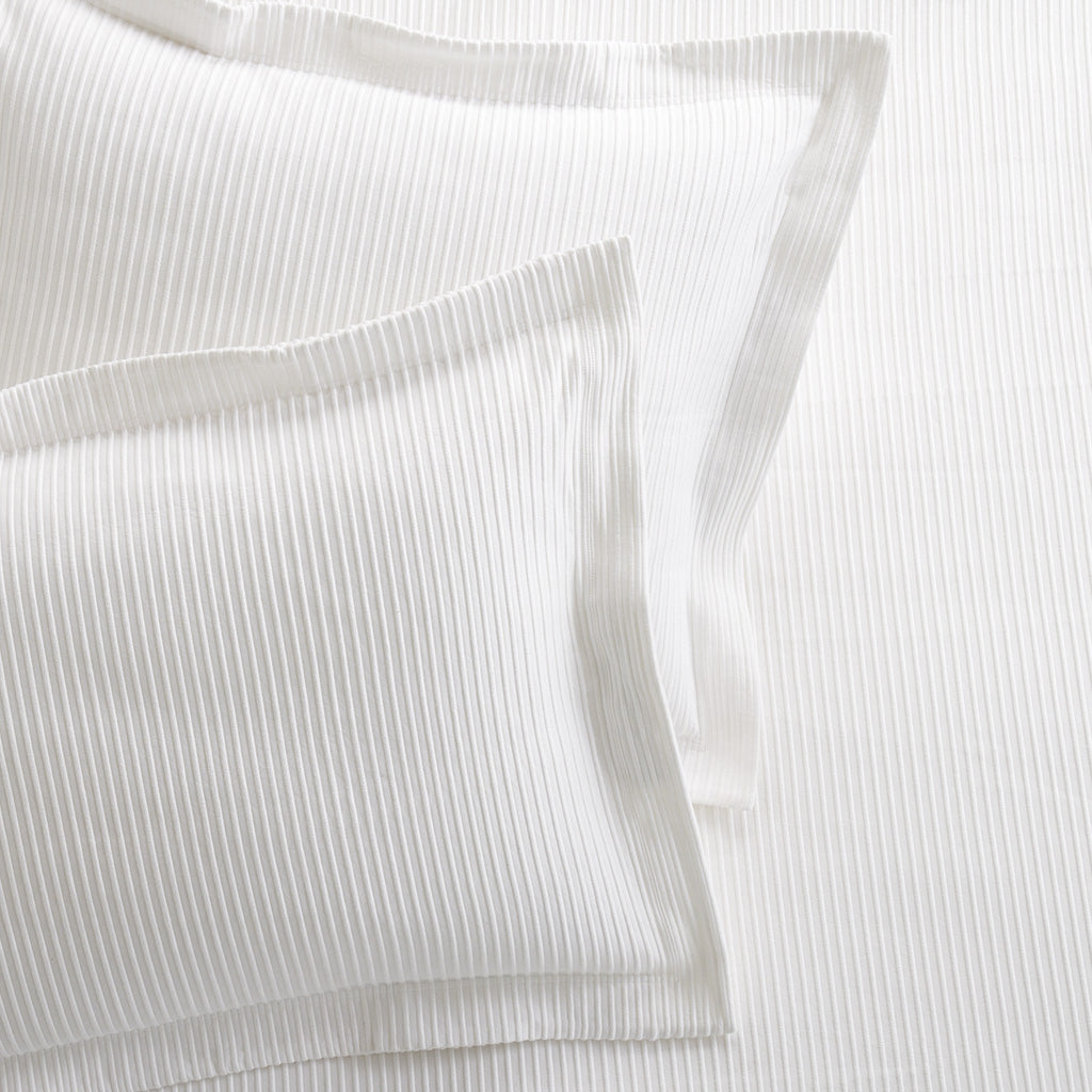 Matelasse Ribbed pillow shams