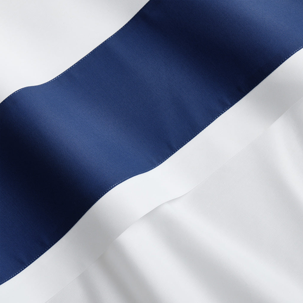 navy blue wide-band cotton wide-band bedding 