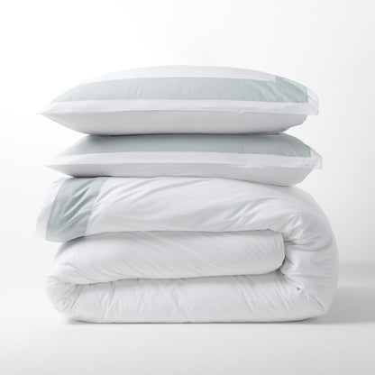 shams and duvet seafoam green bedding 