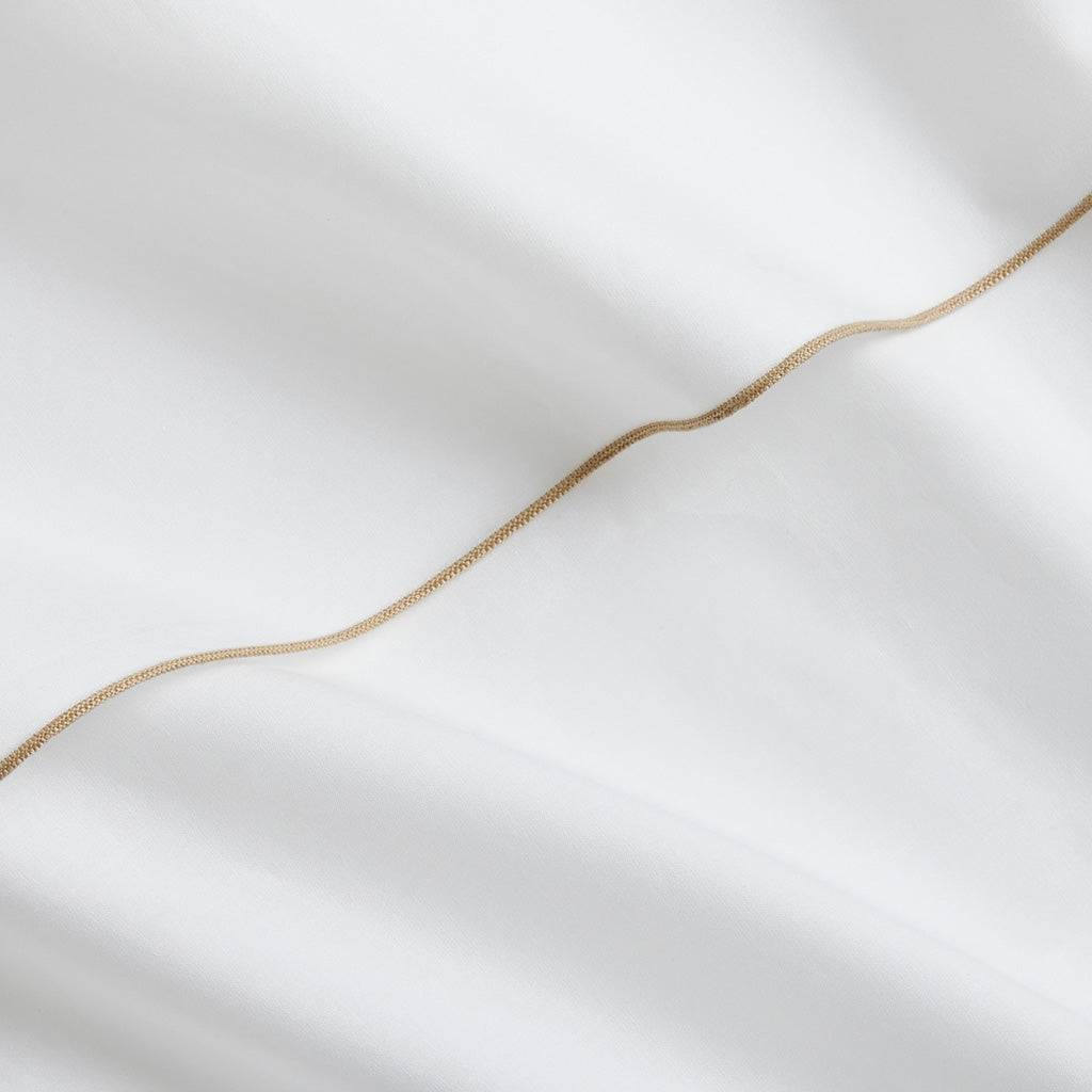 elegant khaki tipped-stitch 