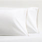 Khaki Tip-Stitched Percale Pillowcases, set of 2