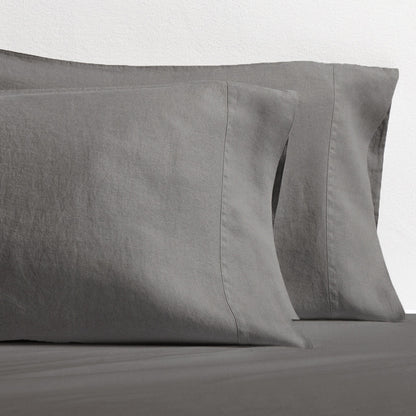 Grey Washed-Linen Pillowcases, set of 2