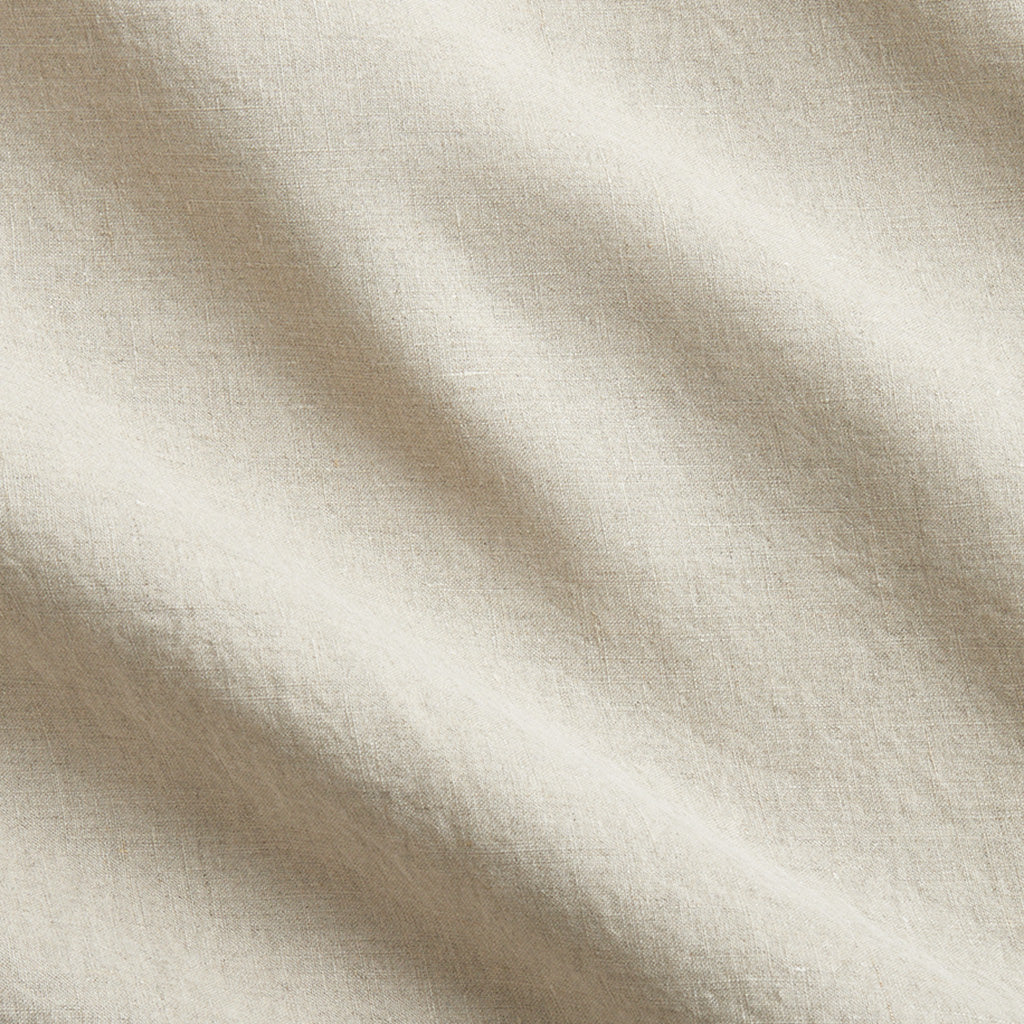 Khaki Washed-Linen Fabric Detail Swatch