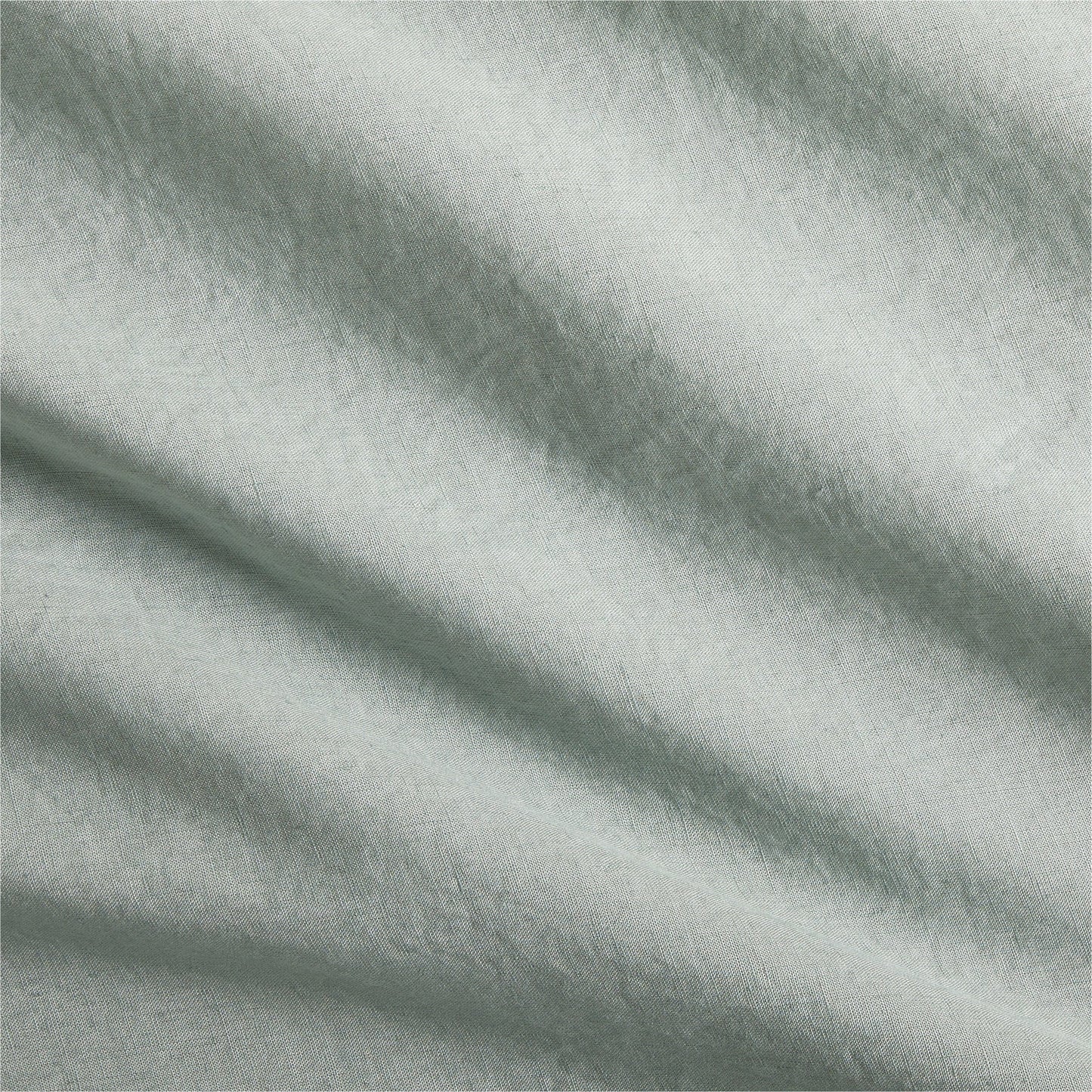 Sage Green Washed Linen Duvet Cover