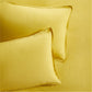 Yellow linen standard pillow sham