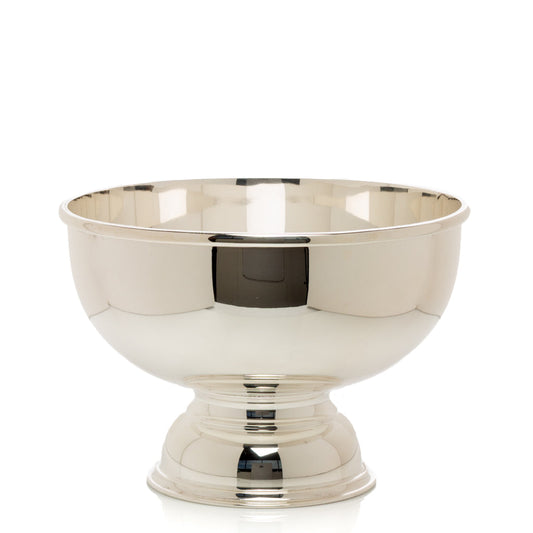 hotel vintage silver footed punch bowl 8 inches
