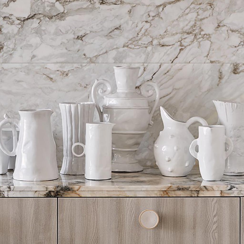 unique white ceramics handmade