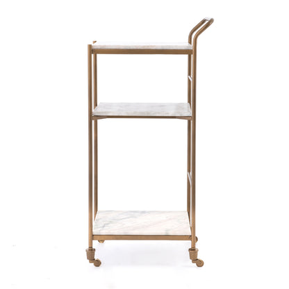 three shelves bar cart