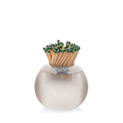 Vintage Crystal & Silver Match Striker, Medium