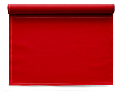 Hudson Grace Tear-Off Cotton Placemat, Lipstick Red